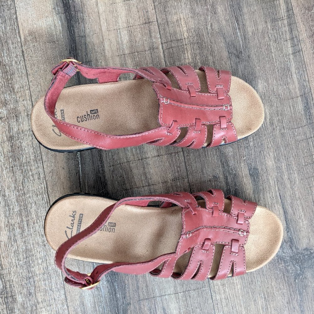 Clarks Rose Leather Sandals